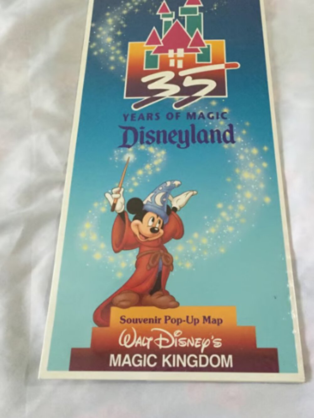 35 Years of Magic Disneyland Souvenir Pop-Up Map Walt Disney's Magic Kingdom NEW